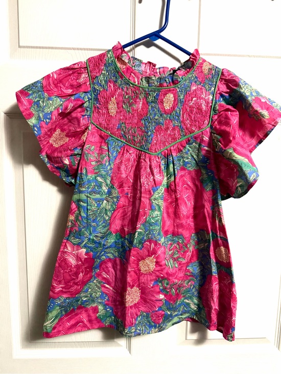 Gigio Tops - GigoPink Floral Short-Sleeve Top